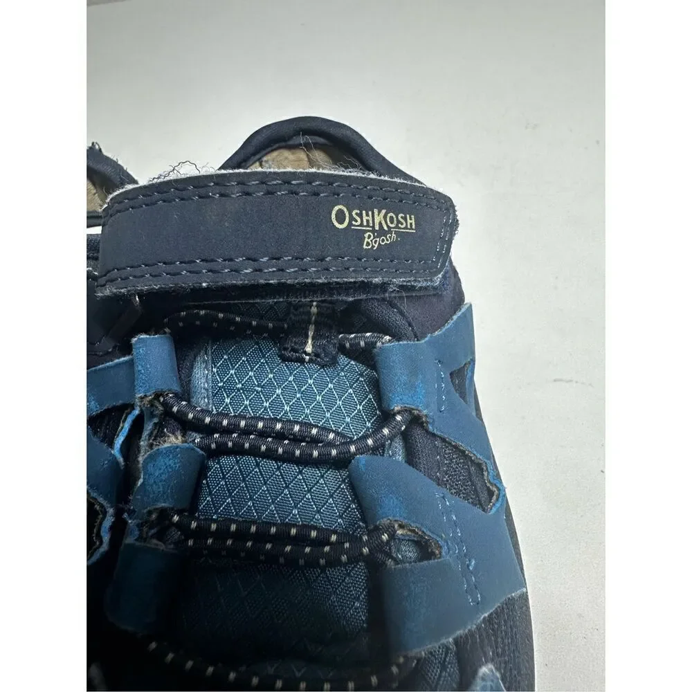 OshKosh Kids Size 8 Shoes Sneakers Closed Toe Sandal-Blue-Adjustable Strap